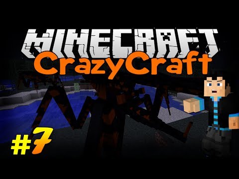 Minecraft CrazyCraft: Modded Survival - Ep7 - JUMPY BUG BOSS! (w/ StrauberryJam)