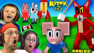 ROBLOX KITTY vs. PIGGY Mouse!  (FGTeeV&#39;s Chapter 3 Peppa Family ESCAPE)