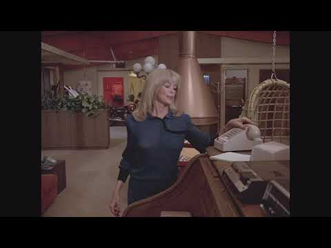 Phyllis Davis, kidnapped in a sheer blue knit sweater—"Vega$: Murder by Mirrors", 1080p