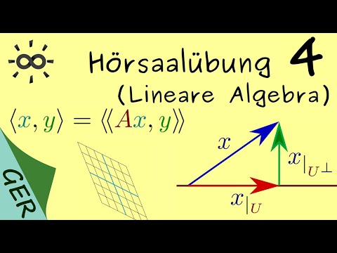 Hörsaalübung 4 Lineare Algebra Skalarprodukte Gram Schmidt Darstellungsmatrizen Linearität
