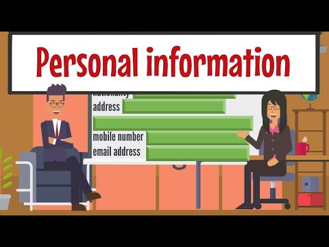 LEARN ENGLISH WITH CONVERSATION - PERSONAL INFORMATION