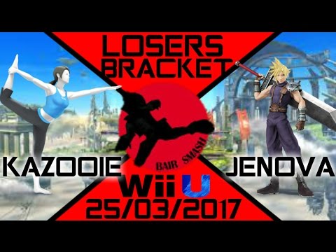 Bair Smash 11 Losers Round 2- Kazooie (Villager, Kirby, Wii Fit) Vs. Jenova (Cloud) - Smash Wii U