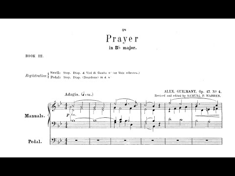 Alexandre Guilmant - Prière Op.47 n.4