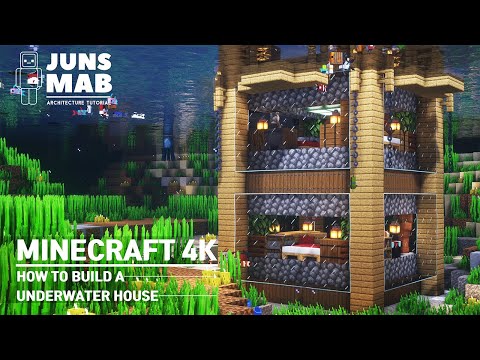 JUNS MAB Architecture Tutorial - Minecraft : Underwater House ｜ How to build a Easy Starter House (tutorial) #120