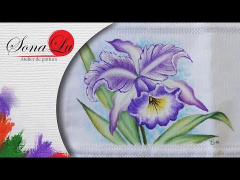 Lesson 53 - Orchid on a Hand Towel