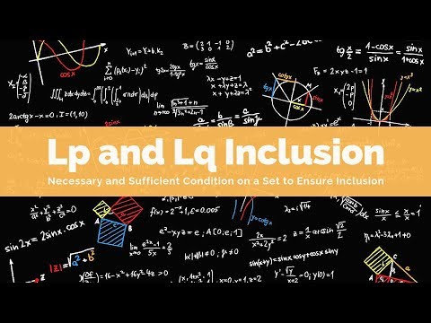 A Necessary and Sufficient Condition for Lp and Lq Inclusion