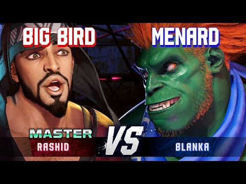 SF6 ▰ BIG BIRD (Rashid) vs MENARD (Blanka) ▰ High Level Gameplay