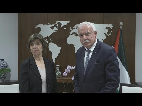 French FM meets with Palestinian counterpart and Palestinian PM | AFP