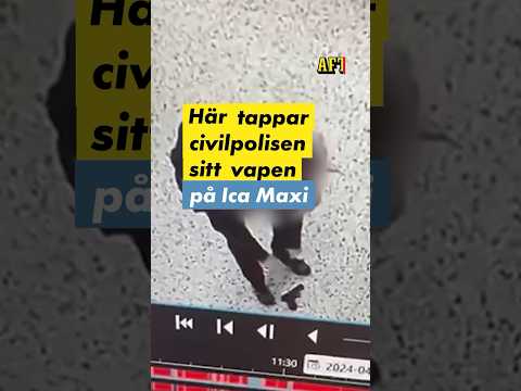 Polisen tappar sin glock på Ica
