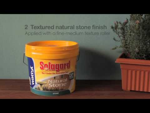 Wattyl Solagard DIY Texture Natural Stone How To Video