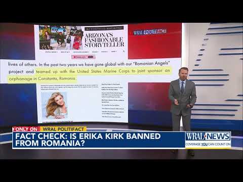Fact check: Is Erika Kirk banned from Romania?