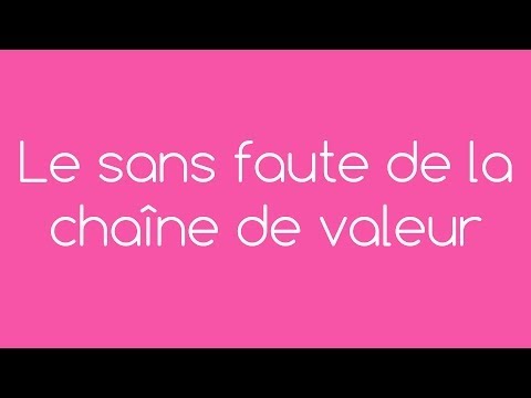 Vidéo sur Le sans faute de la chaîne de valeur