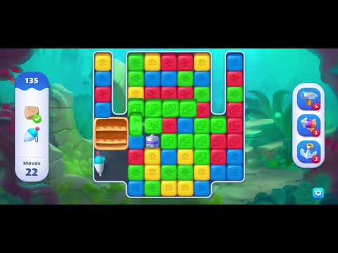 FISHDOM BLAST LEVEL 135 ~ No boosters