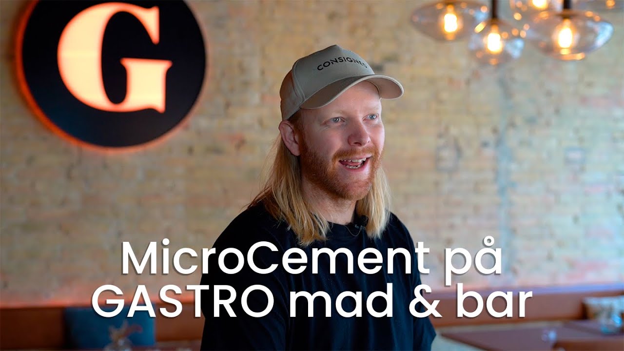 Martin fortæller om sit MicroCement projekt på GASTRO mad & bar
