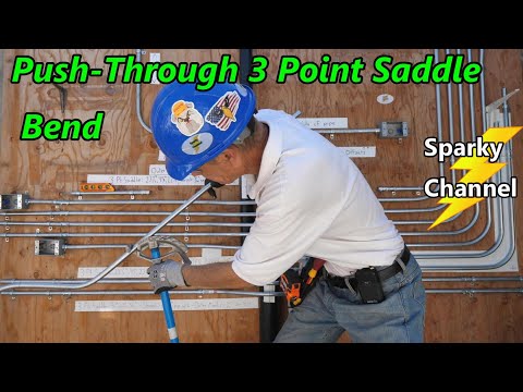 Push-Through 3 Point Saddle Bend: Easy, Fast and Good for Tight Spaces