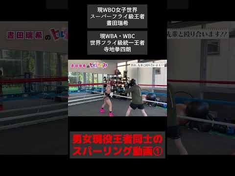 寺地拳四朗×晝田瑞希｜世界王者同士のスパーリング！ #1 #晝田瑞希 #mizukihiruta #boxing #kenshiroteraji #寺地拳四朗