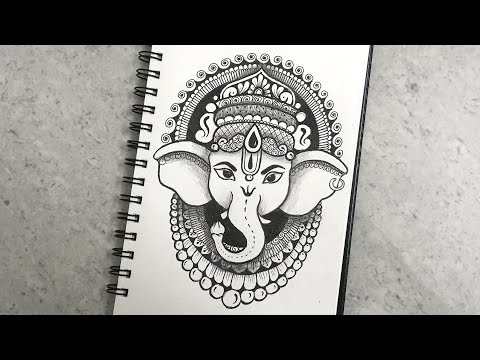 Ganesh Chaturthi Special Mandala Drawing | Ganesha Mandala Art