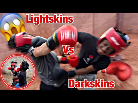 LIGHTSKINS Vs DARKSKINS BOXING Match🥊 (Backyard Boxing)