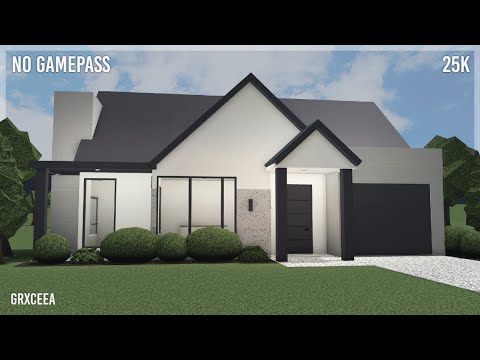 25k No Gamepass Starter House | Bloxburg Speedbuild | Grxceea