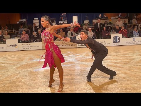 Vladyslav Tsykhanovskyi & Veronika Tsikhanovska (GER) Adult [Jive] Pforzheim 2025 / Quarter Final