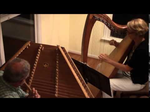 Jock o' Hazeldean on Celtic harp, hammered dulcimer & bamboo flute by Ann Robinson & Timothy Seaman