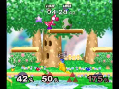 【EVO2013 SSBM】Team W2 AXE(Pikachu)/V3ctorman(Yoshi) VS aMSa(Yoshi)/sheik(Sheik)