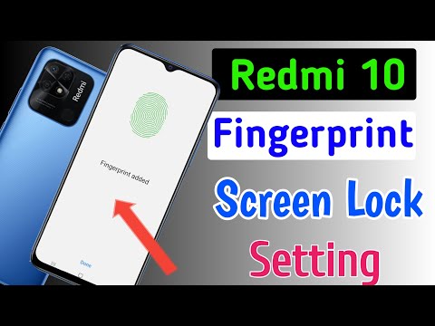 Redmi 10 fingerprint screen lock/redmi 10 me fingerprint lock kaise lagaye/fingerprint setting