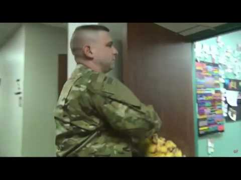 Soldier surprises daughter at Cinco Ranch High School