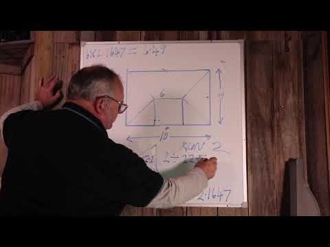 How to work out surface area of a hip roof