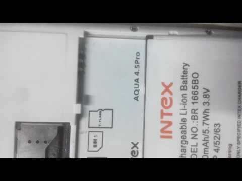 Intex aqua 4.5 Pro hard reset