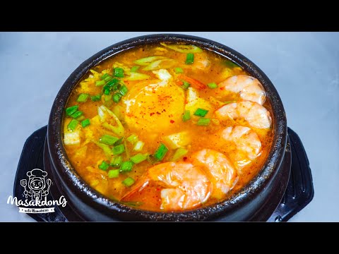SUNDUBU JJIGAE A la ITAEWON CLASS | Sup Tahu Pedas Korea