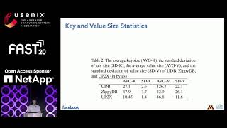 FAST '20 - Characterizing, Modeling, and Benchmarking RocksDB Key-Valu