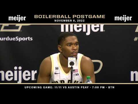 Purdue Men's Basketball Postgame Press Conference | Nov. 8, 2022