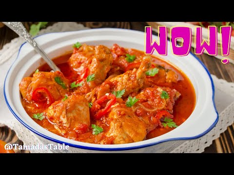 Chicken Stew | Georgian Chakhokhbili with Tomatoes and Hazelnuts