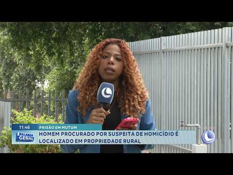 Suspeito de homicídio em Mutum é capturado em propriedade rural após intensa busca policial