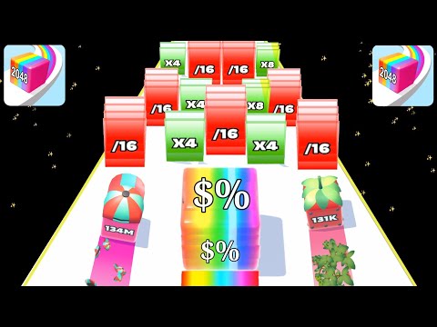 Jelly Run 2048 ( infinity mod ) vs digit run shooting 🧩 2048 Gameplay Walkthrough part #27
