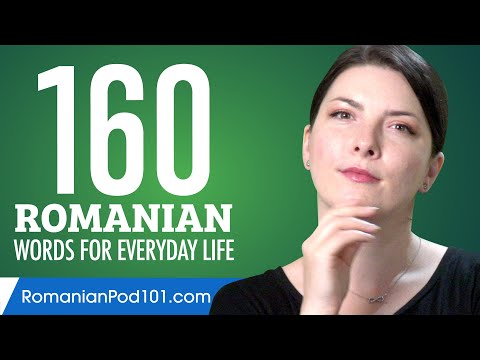 160 Romanian Words for Everyday Life - Basic Vocabulary #8
