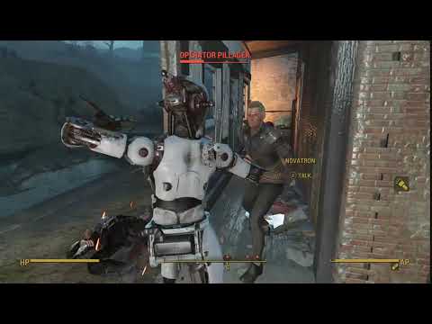Fallout 4: Nuka Wolrd Robots vs Operators vs Gunners around 1