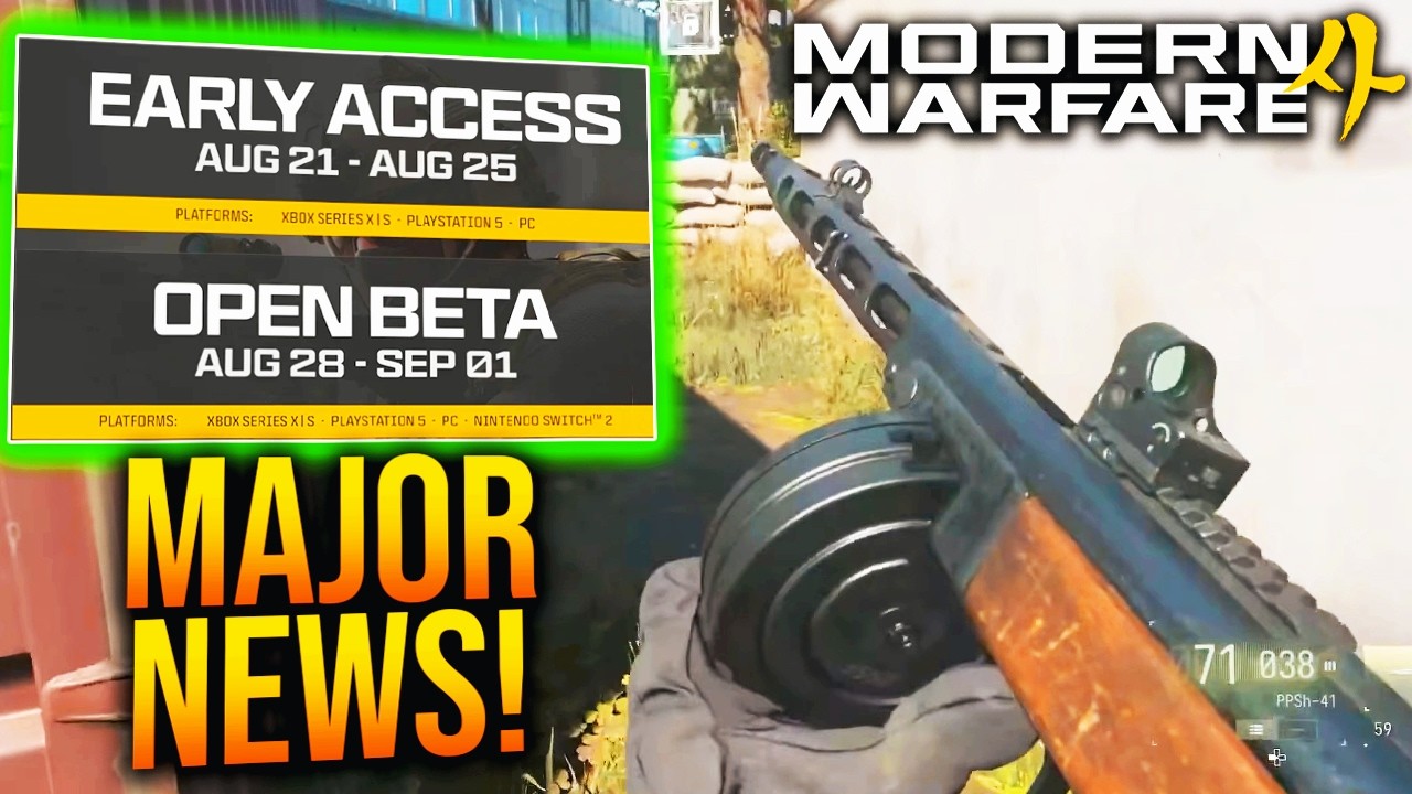 MODERN WARFARE 4 BETA DATES CONFIRMED, MAJOR REVEALS COMING, & More!
