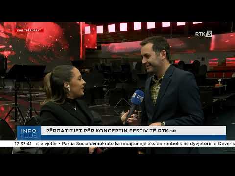 Përgatitjet për koncertin festiv të RTK-së