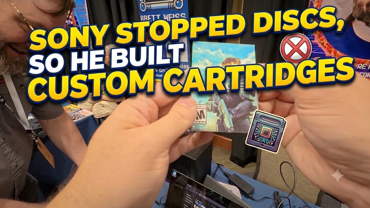 Sony Stopped Discs, So He Built Custom Cartridges (@ArchadesGames) - YouTube
