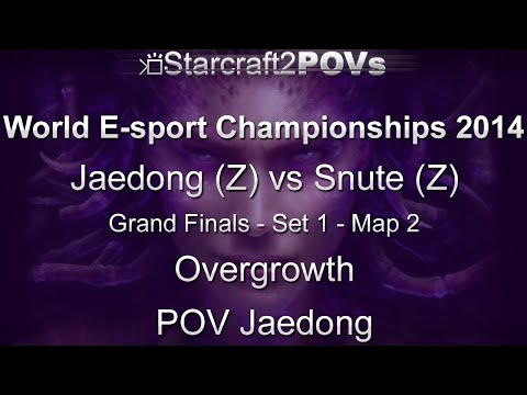 SC2 HotS - WEC 2014 - Jaedong vs Snute - Grand Finals Set 1 - Map 2 - Overgrowth - Jaedong