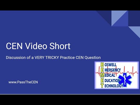 CEN Video Short   Discussion on a TRICKY practice question