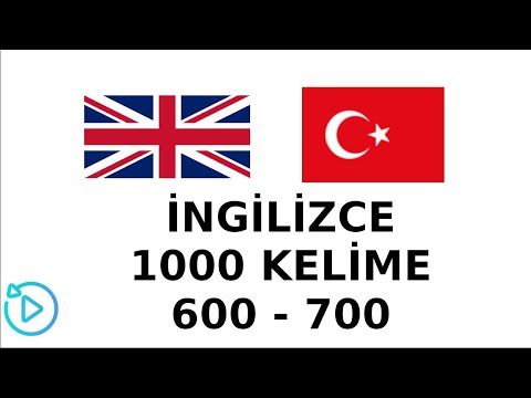 İngilizce Sık Kullanılan 1000 Kelime (601-700)