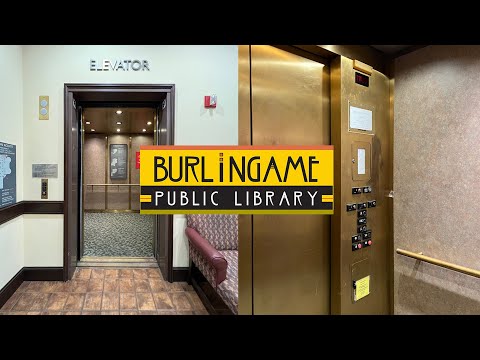 Old United States SoftTouch Hydraulic Elevator - Burlingame Main Library - Burlingame, CA