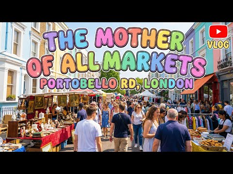 Portobello Market London Walk: Vintage Finds, Street Food & Local Charm!