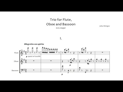 Julius Röntgen – Trio for Flute, Oboe and Bassoon