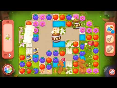 Gardenscapes hard level 25 12 moves no boosters