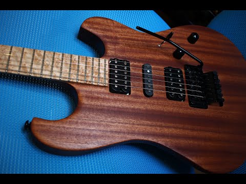 Sapele neck through guitar - Great Guitar Build off 2020