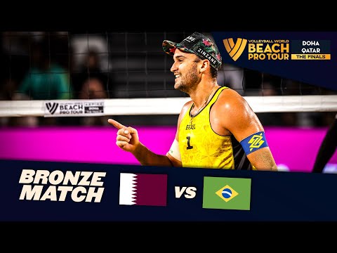 Cherif/Ahmed vs. George/Andre - Bronze Match Highlights | Doha Finals 2023 #BeachProTour